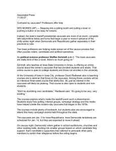 Associated Press 11-04-07  Confused by caucuses? Professors offer help