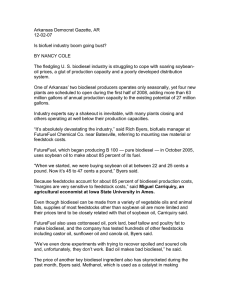 Arkansas Democrat Gazette, AR 12-02-07  Is biofuel industry boom going bust?