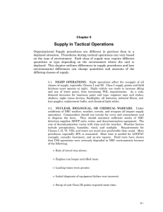 Supply in Tactical Operations Chapter 5