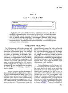 FM 100-10 Digitization Impact on CSS ANNEX H