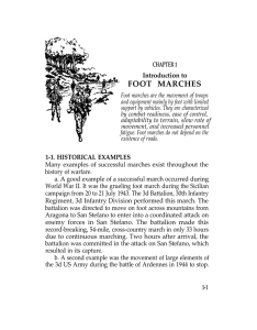FOOT MARCHES