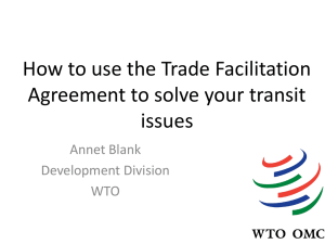 How to use the Trade Facilitation Agreement to solve your transit issues
