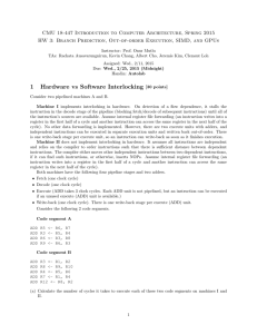 CMU 18-447 Introduction to Computer Architecture, Spring 2015