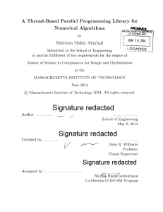 A  Thread-Based  Parallel  Programming  Library for