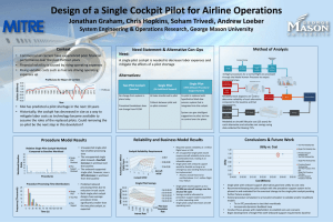 Design of a Single Cockpit Pilot for Airline Operations ,