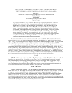 FUNCTIONAL COMPLEXITY FAILURES AND AUTOMATION SURPRISES: