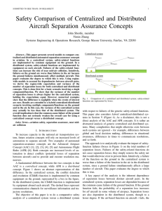 Safety Comparison of Centralized and Distributed Aircraft Separation Assurance Concepts