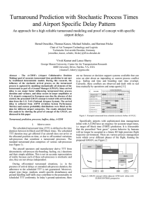 Turnaround Prediction with Stochastic Process Times and Airport Specific Delay Pattern