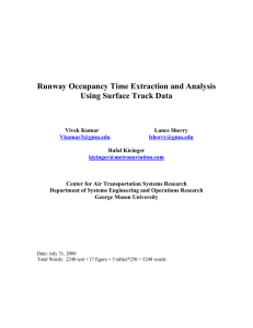 Runway Occupancy Time Extraction and Analysis Using Surface Track Data