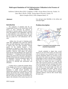 Multi-agent Simulation of NAS Infrastructure Utilization in the Presence of