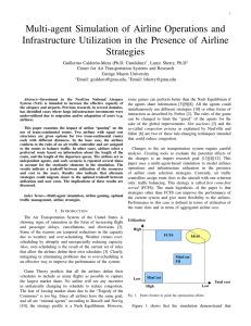 Multi-agent Simulation of Airline Operations and