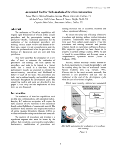 Automated Tool for Task Analysis of NextGen Automation