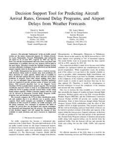 Decision Support Tool for Predicting Aircraft Delays from Weather Forecasts