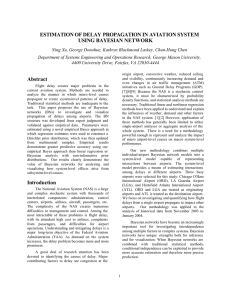 ESTIMATION OF DELAY PROPAGATION IN AVIATION SYSTEM USING BAYESIAN NETWORK