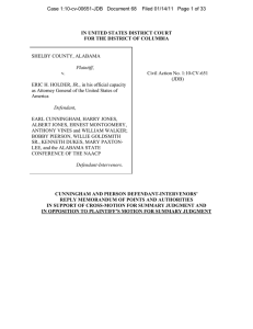 SHELBY COUNTY, ALABAMA v. Civil Action No. 1:10-CV-651