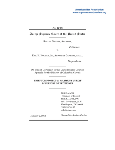 In the Supreme Court of the United States Petitioner  Respondents