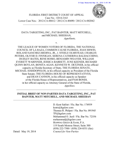 FLORIDA FIRST DISTRICT COURT OF APPEAL Case No.: 1D14-2163