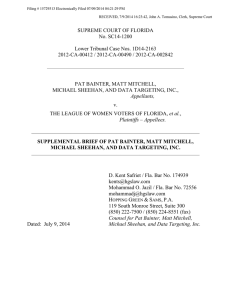 SUPREME COURT OF FLORIDA No. SC14-1200  Lower Tribunal Case Nos. 1D14-2163
