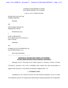 UNITED STATES DISTRICT COURT SOUTHERN DISTRICT OF FLORIDA  Case No. 10-CV-23968-UNGARO