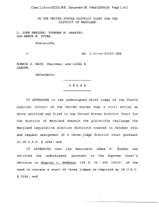 Case 1:13-cv-03233-JKB   Document 39   Filed 02/04/16 ...