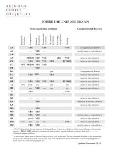   WHERE THE LINES ARE DRAWN     State legislative districts