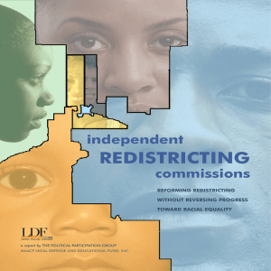 REDISTRICTING independent commissions REFORMING REDISTRICTING