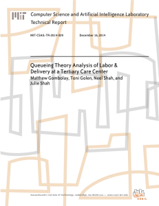 Queueing Theory Analysis of Labor &amp; Technical Report