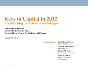 C i i 2012 Keys to Capital in 2012