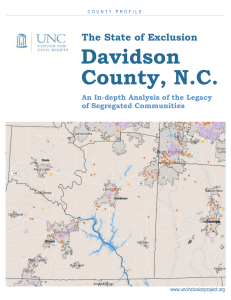 Davidson County, N.C.   The State of Exclusion