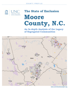 Moore County, N.C.   The State of Exclusion
