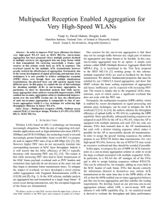 Multipacket Reception Enabled Aggregation for Very High-Speed WLANs