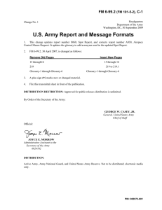 U.S. Army Report and Message Formats  FM 6-99.2 C-1