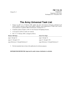 The Army Universal Task List FM 7-15, C5