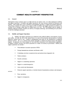 COMBAT HEALTH SUPPORT PERSPECTIVE CHAPTER 1