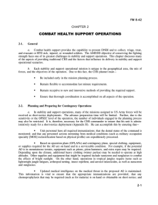 COMBAT HEALTH SUPPORT OPERATIONS CHAPTER 2