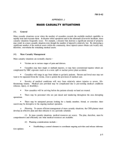 MASS CASUALTY SITUATIONS APPENDIX J