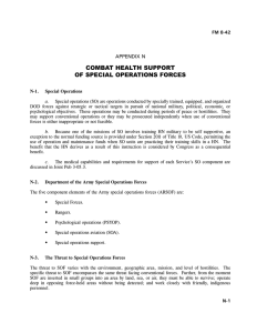 COMBAT HEALTH SUPPORT OF SPECIAL OPERATIONS FORCES APPENDIX N