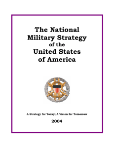 The National Military Strategy United States