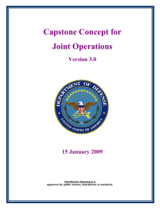 Capstone Concept for Joint Operations  Version 3.0