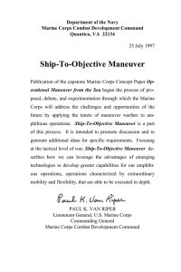 Ship-To-Objective Maneuver