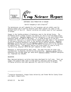 Science Report rop Ore on Sta e