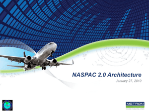 NASPAC 2.0 Architecture January 27, 2010