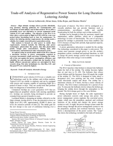 Trade-off Analysis of Regenerative Power Source for Long Duration Loitering Airship