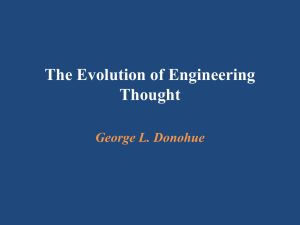The Evolution of Engineering Thought  George L. Donohue
