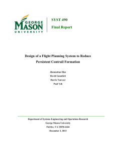 SYST 490 Final Report Design of a Flight Planning System to Reduce