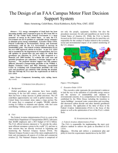 The Design of an FAA Campus Motor Fleet Decision Support System