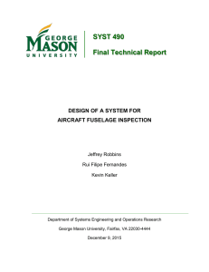 SYST 490 Final Technical Report  DESIGN OF A SYSTEM FOR