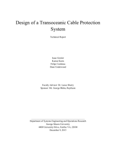 Design of a Transoceanic Cable Protection System