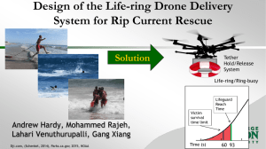 Design of the Life-ring Drone Delivery System for Rip Current Rescue Solution