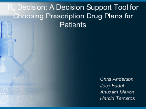 R Decision: A Decision Support Tool for Choosing Prescription Drug Plans for Patients